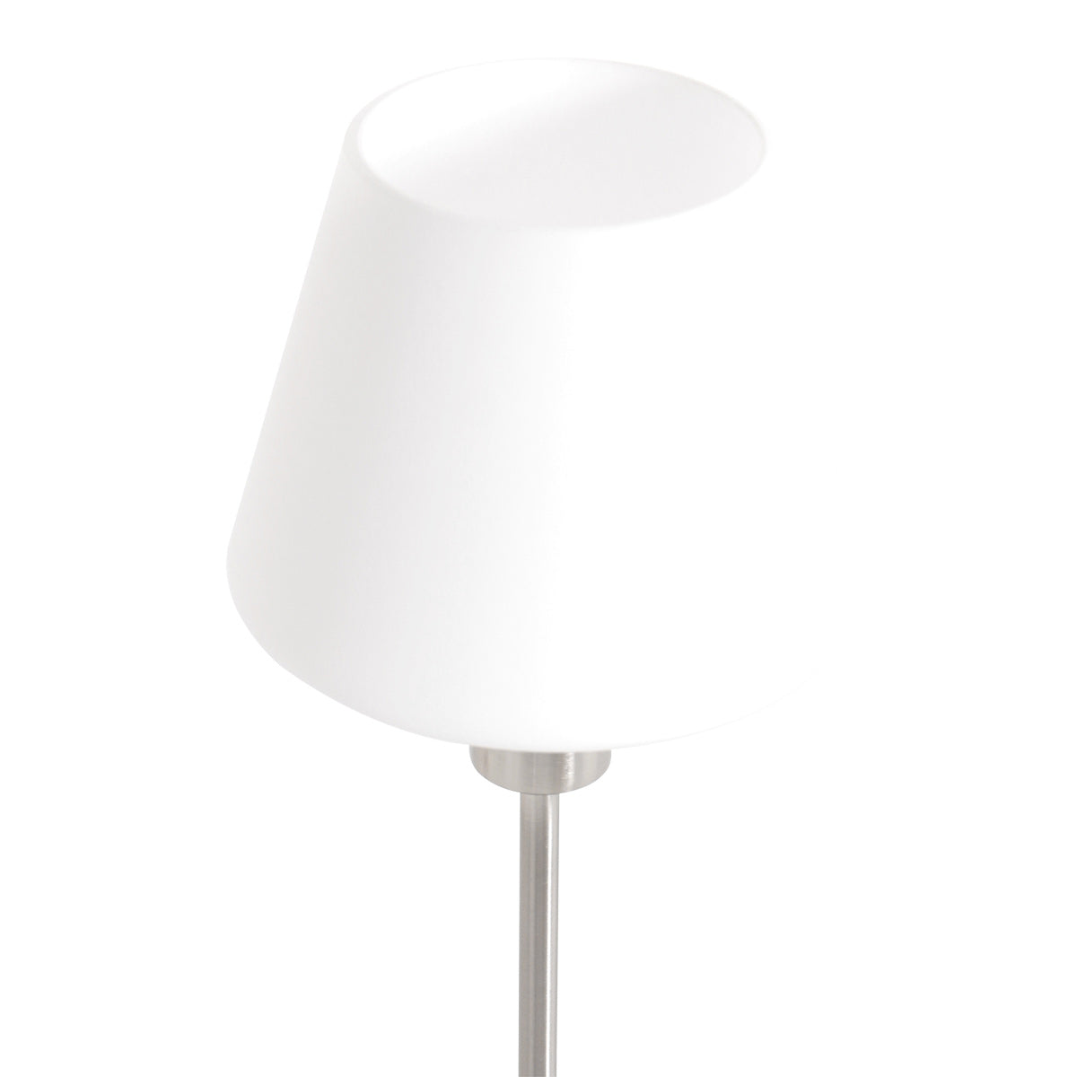 Tafellamp Ancilla 3100ST staal touch on/off met opaal wit glas