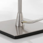 Tafellamp Ancilla 3100ST staal touch on/off met opaal wit glas