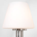 Tafellamp Ancilla 3100ST staal touch on/off met opaal wit glas