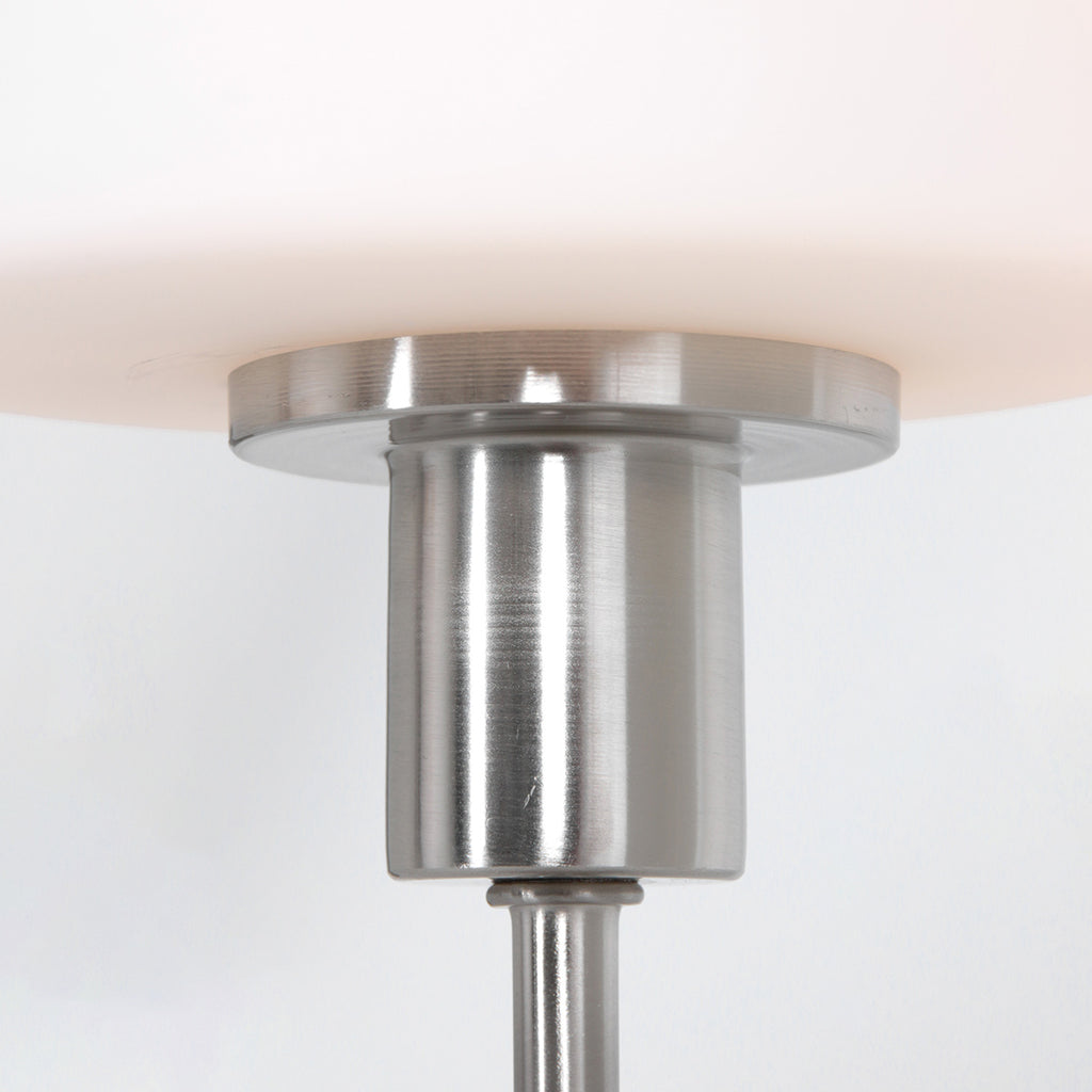 Tafellamp Ancilla 3100ST staal touch on/off met opaal wit glas