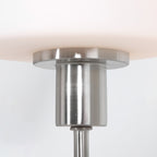 Tafellamp Ancilla 3100ST staal touch on/off met opaal wit glas