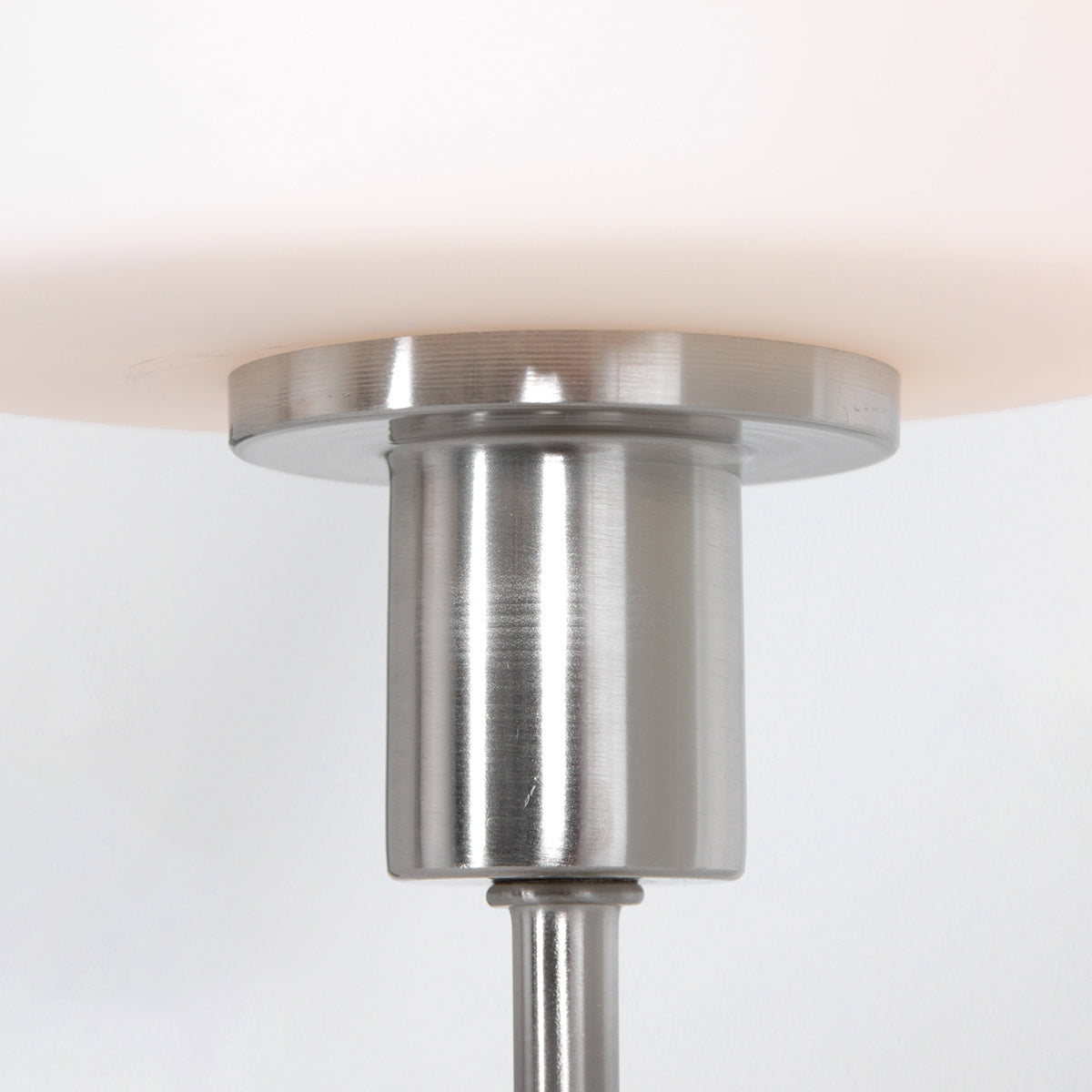 Tafellamp Ancilla 3100ST staal touch on/off met opaal wit glas