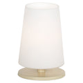 Tafellamp Ancilla 3101CR crème touch on/off met opaal wit glas