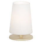 Tafellamp Ancilla 3101CR crème touch on/off met opaal wit glas
