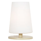 Tafellamp Ancilla 3101CR crème touch on/off met opaal wit glas