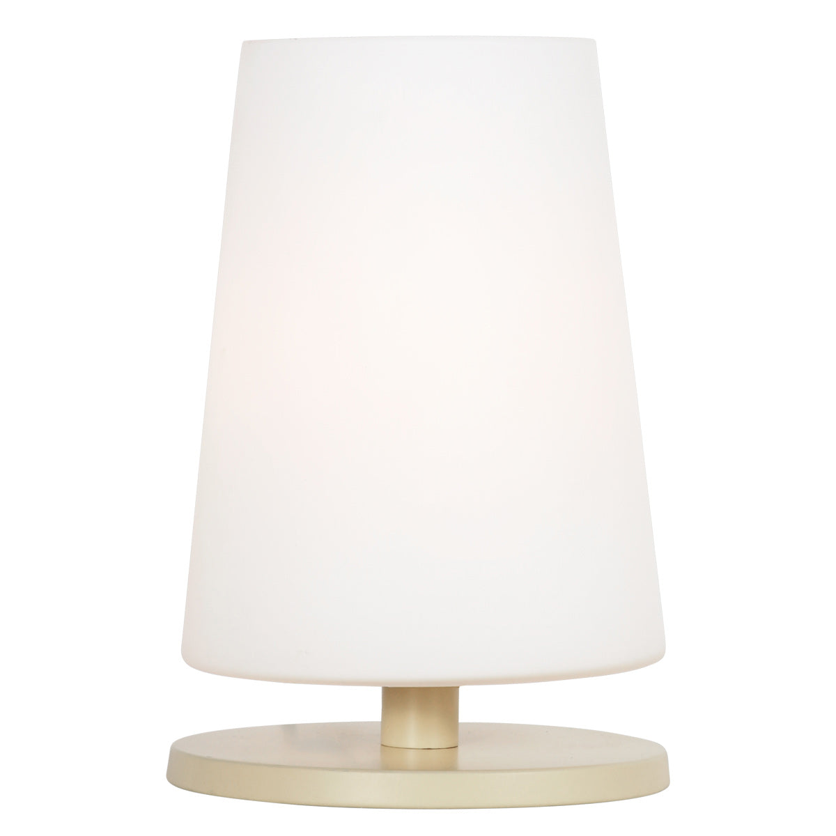 Tafellamp Ancilla 3101CR crème touch on/off met opaal wit glas