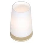 Tafellamp Ancilla 3101CR crème touch on/off met opaal wit glas