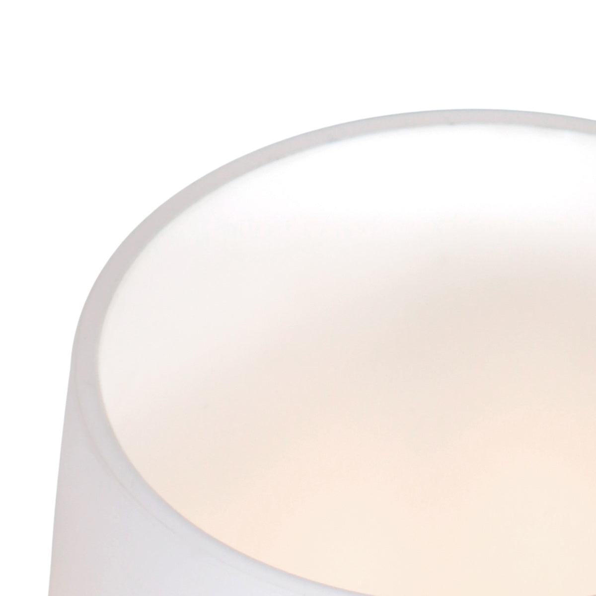 Tafellamp Ancilla 3101CR crème touch on/off met opaal wit glas