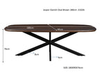 Jesper Danish Oval Brown 180 cm