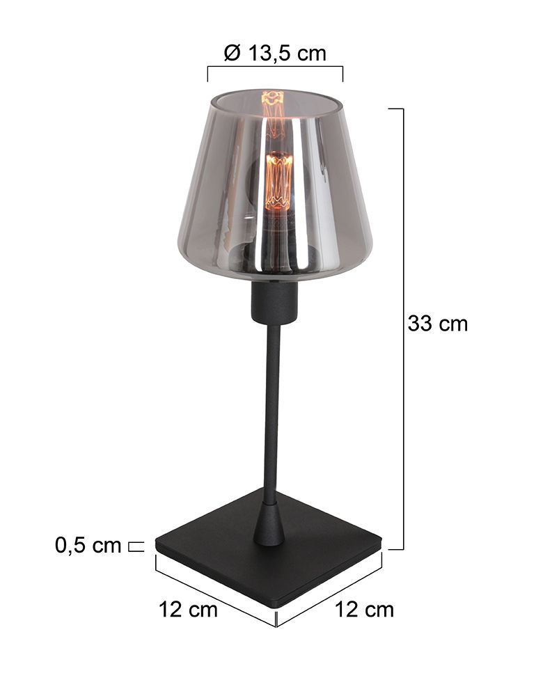 Tafellamp Ancilla 3102ZW Zwart