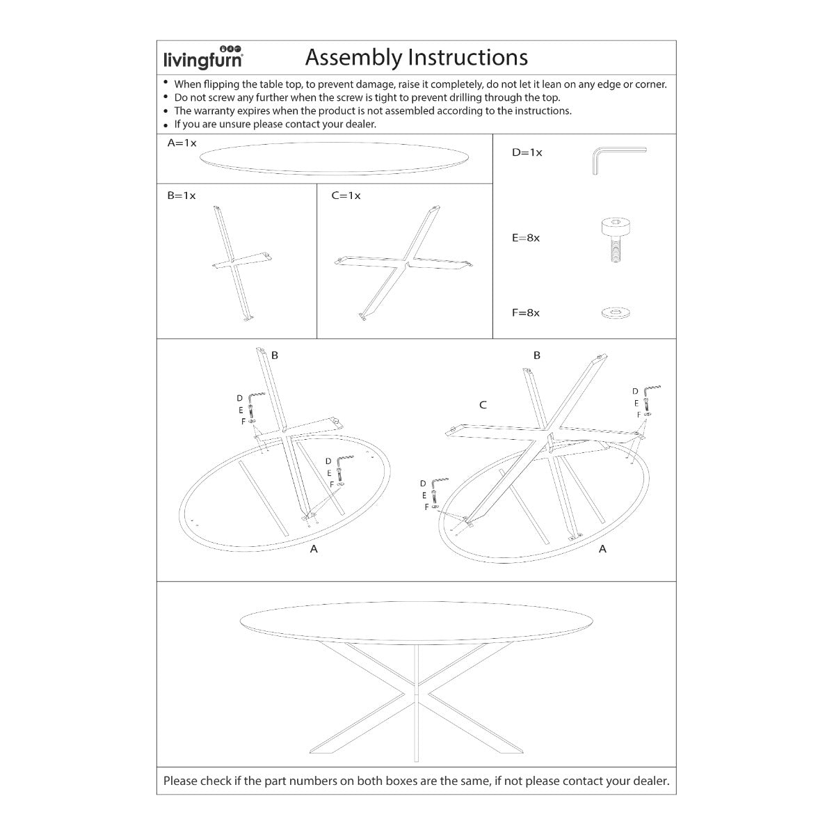 Jesper Round Brown 130cm