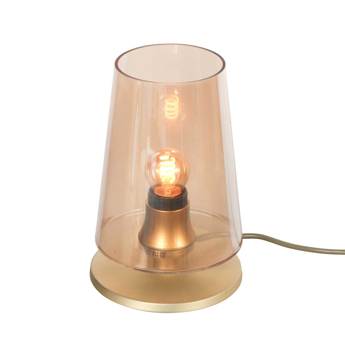 Tafell. 1-l. amber glas E27