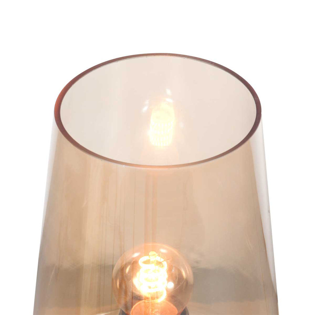 Tafell. 1-l. amber glas E27