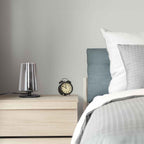 Tafellamp Ancilla 3103ZW zwart touch on/off met smoke glas