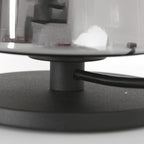 Tafellamp Ancilla 3103ZW zwart touch on/off met smoke glas