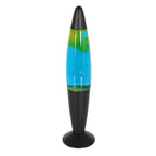 Lavalamp Volcan 3116ZW staal met groen blauwe vloeistof