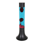 Zwarte lavalamp Volcan 3117ZW met helder en rode vloeistof