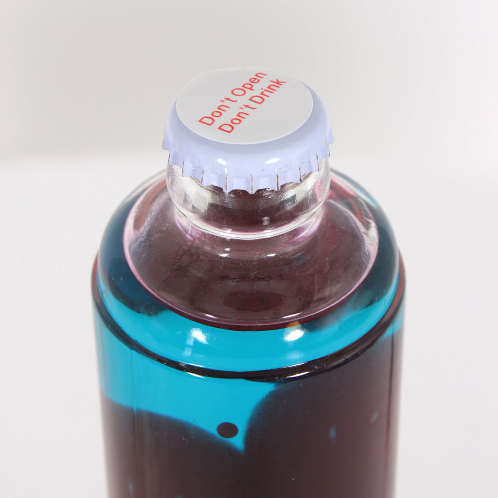 Zwarte lavalamp Volcan 3117ZW met helder en rode vloeistof
