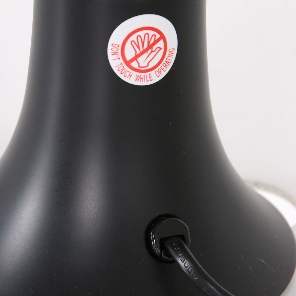 Zwarte lavalamp Volcan 3117ZW met helder en rode vloeistof
