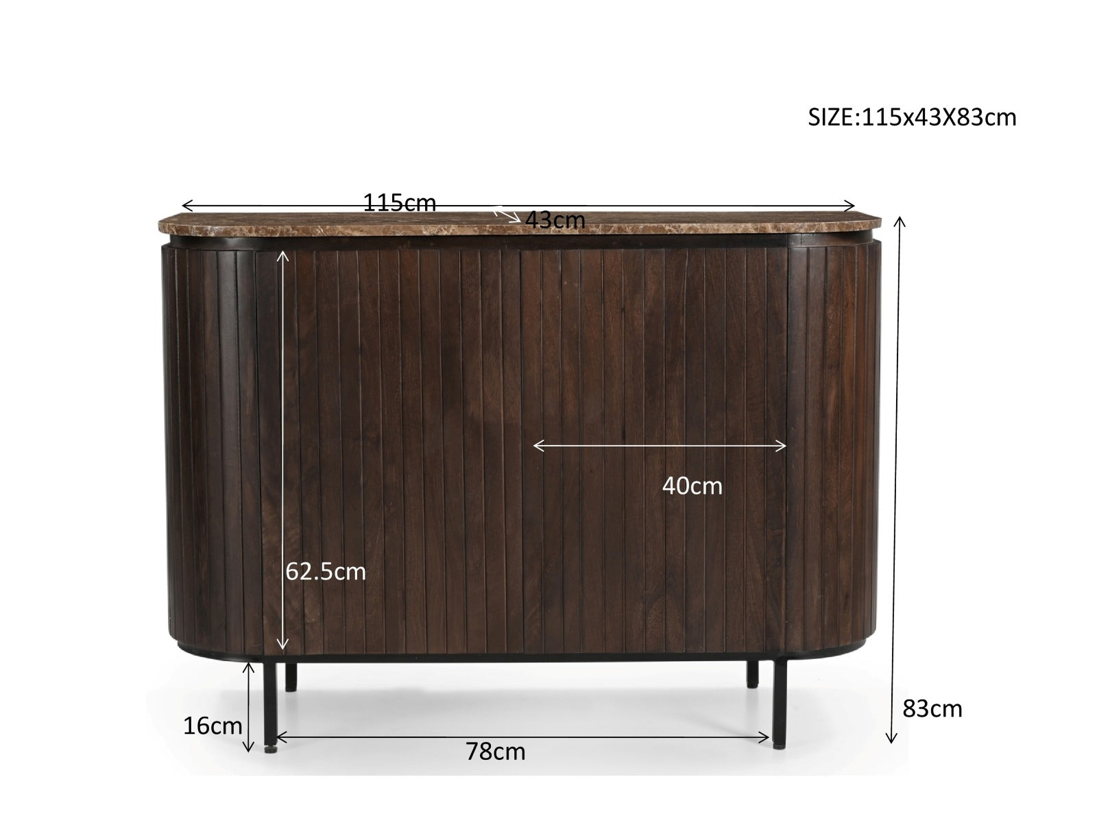 Brix Nora Emperador 115cm
