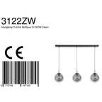 Hanglamp Bollique 3122ZW Zwart