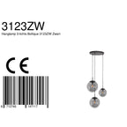 Hanglamp Bollique 3123ZW Zwart