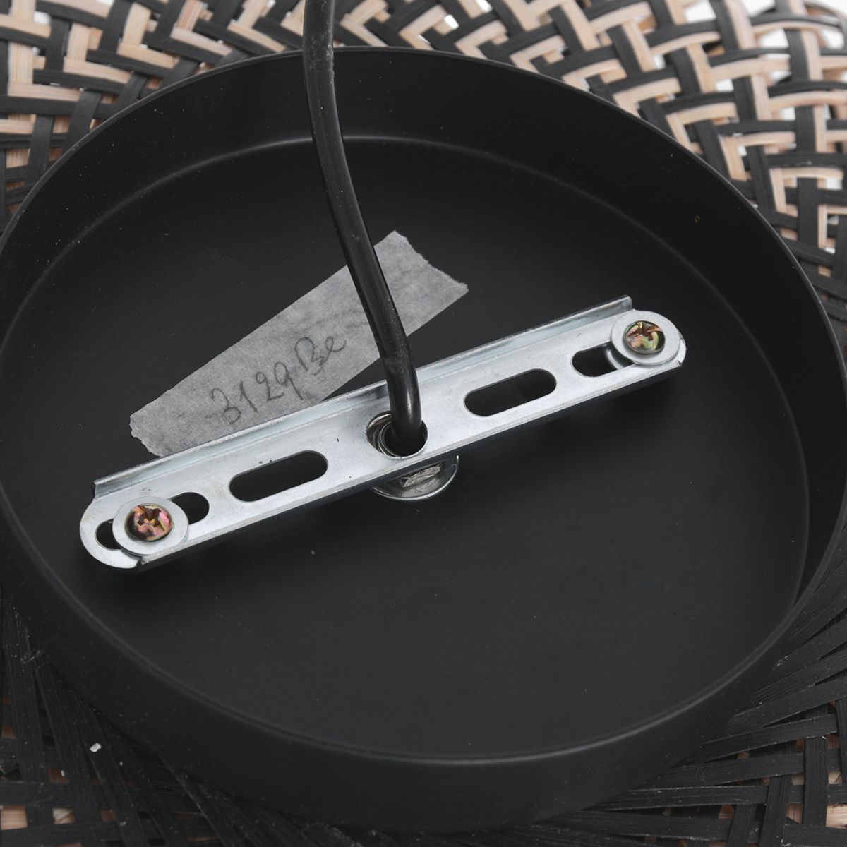 Plafondlamp Maze 3129BE Zwart-Bruin