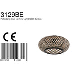 Plafondlamp Maze 3129BE Zwart-Bruin