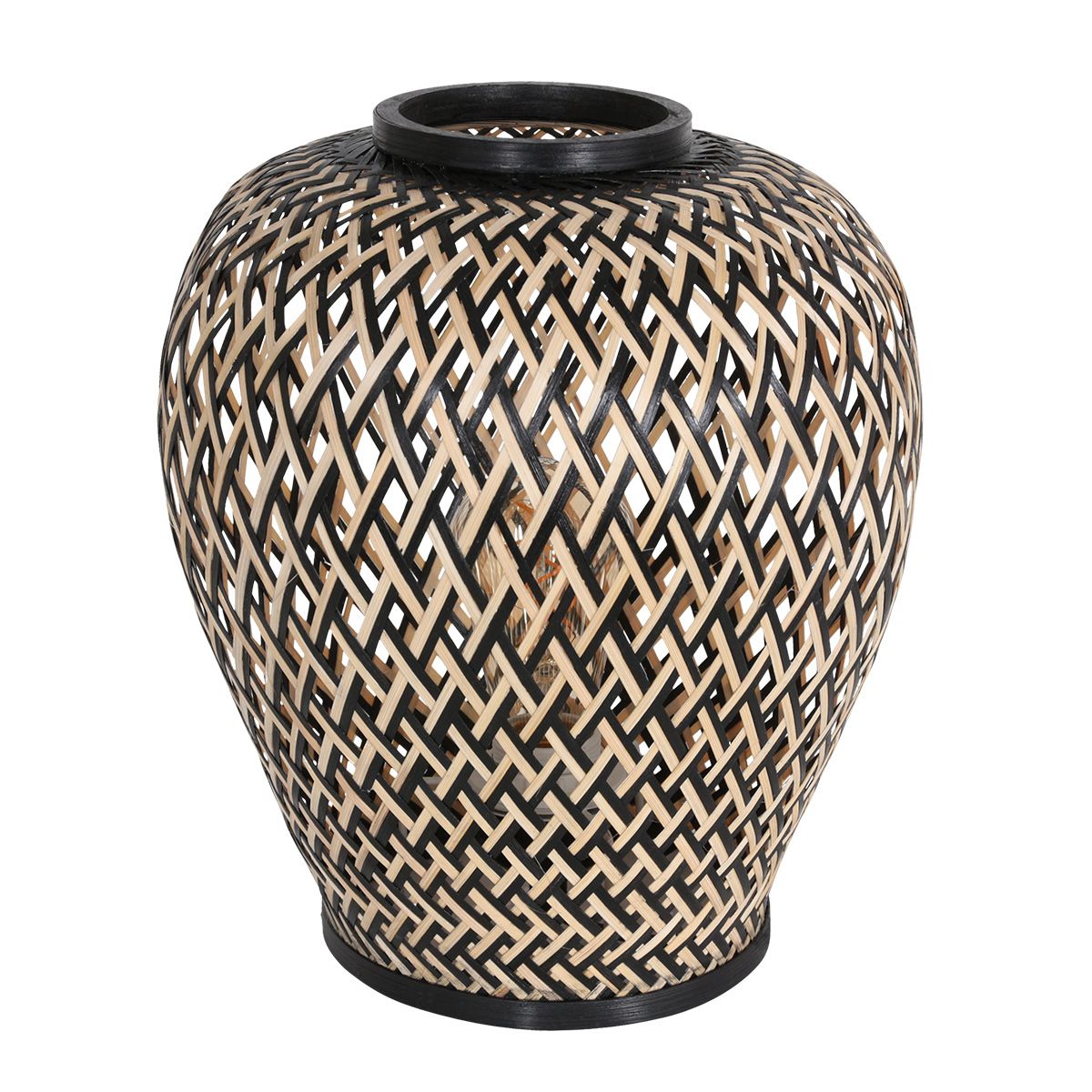 Tafellamp Maze 3131BE Zwart-Bruin