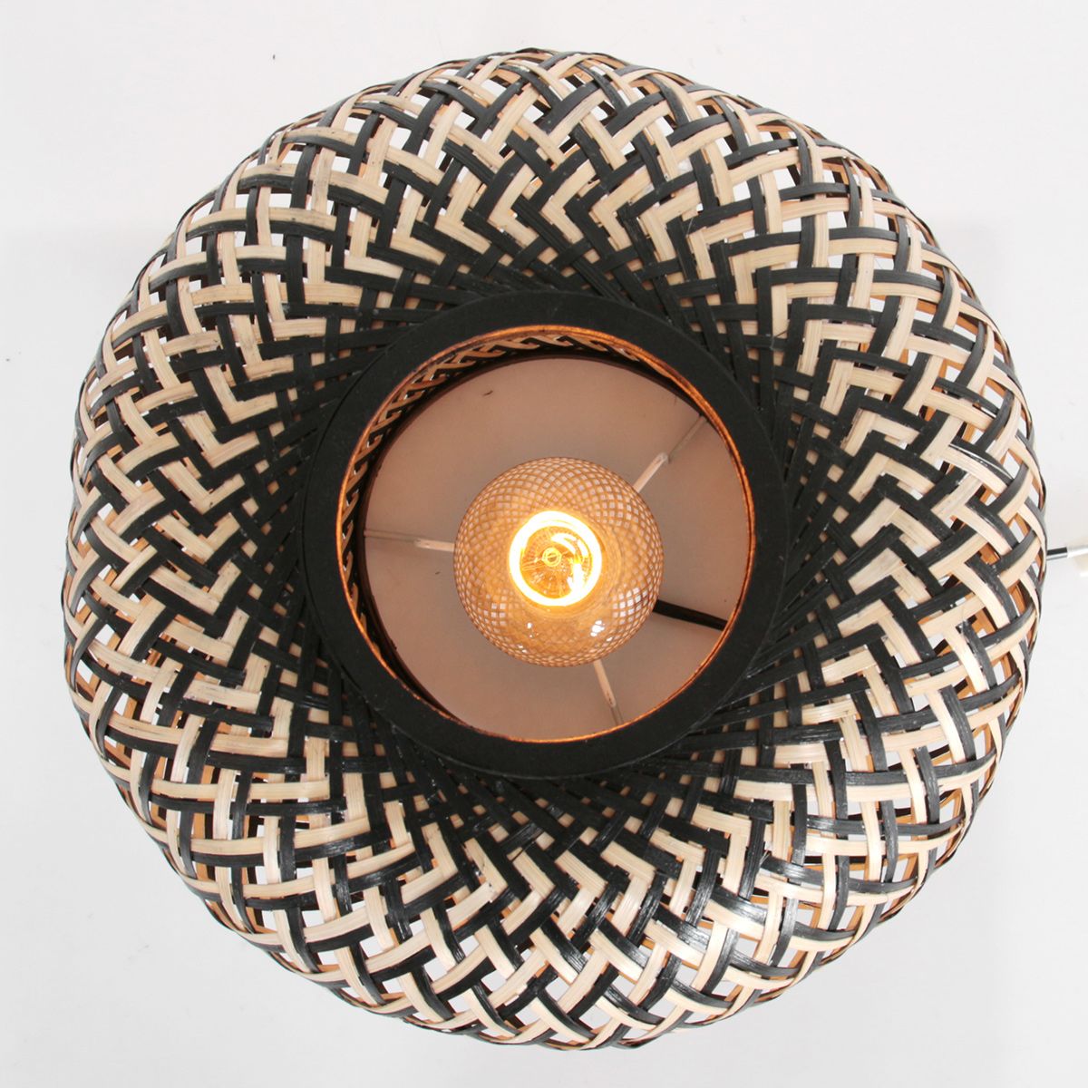 Tafellamp Maze 3131BE Zwart-Bruin