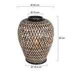 Tafellamp Maze 3131BE Zwart-Bruin