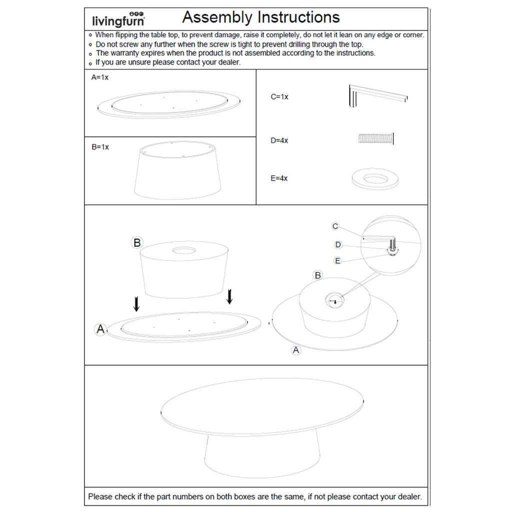 Brix Bottecino Oval 120cm