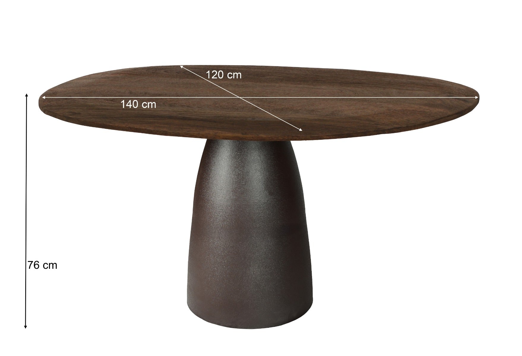 Brix Marron Espresso 140cm