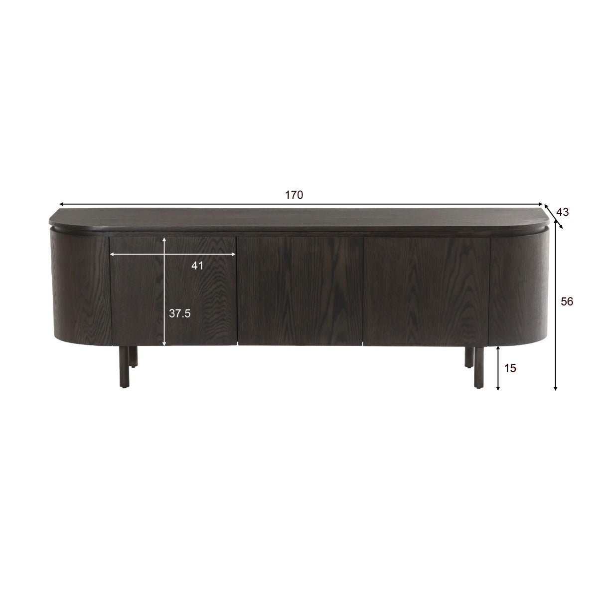 Tobago Espresso 170cm