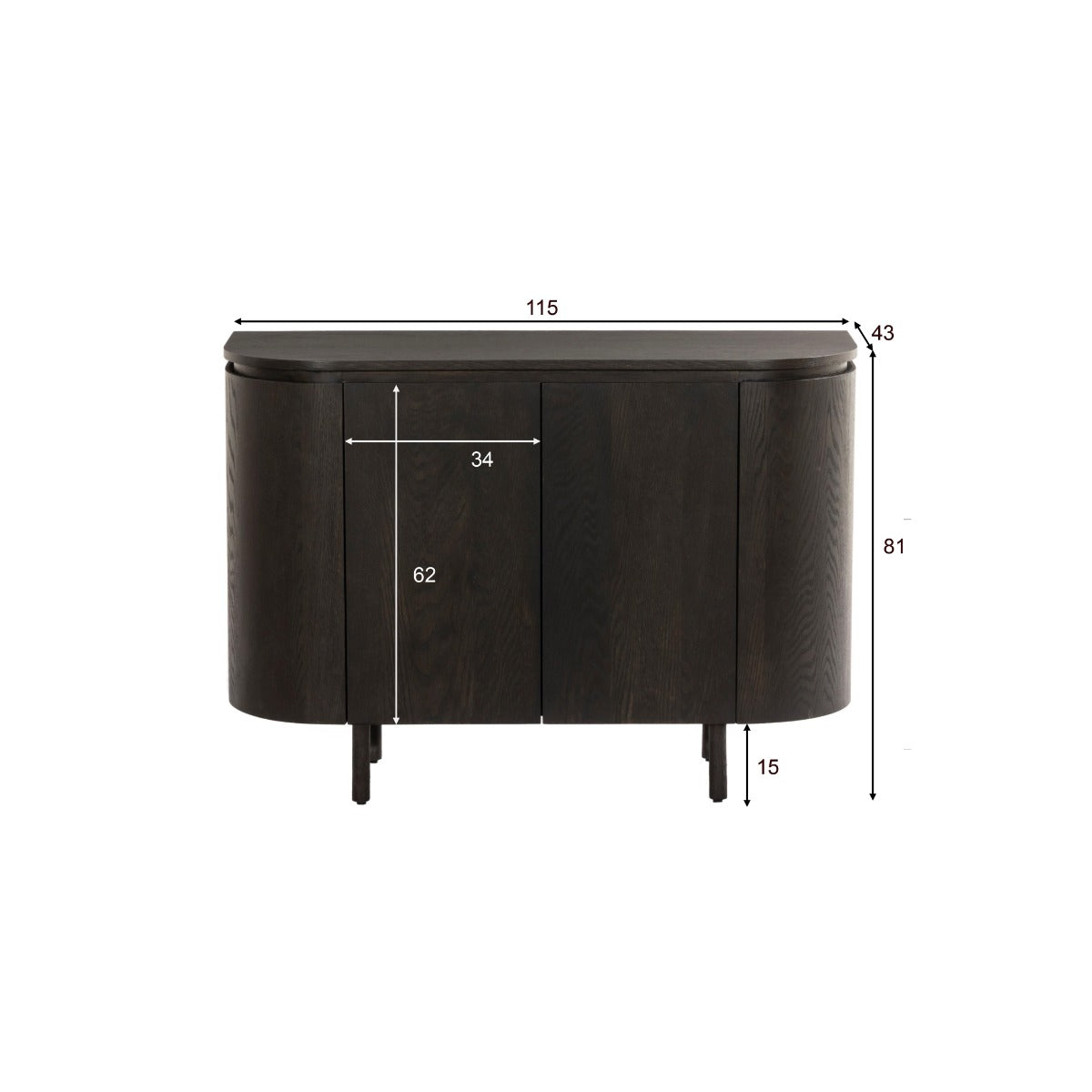 Tobago Espresso 115cm