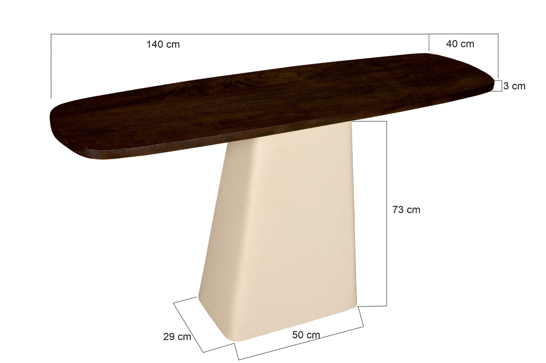 Brix Marron 140 cm