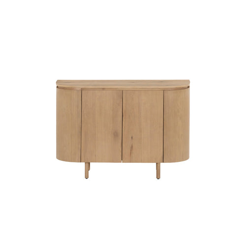 Dressoir Tobago, 115 cm, naturel eikenfineer, houten pootjes