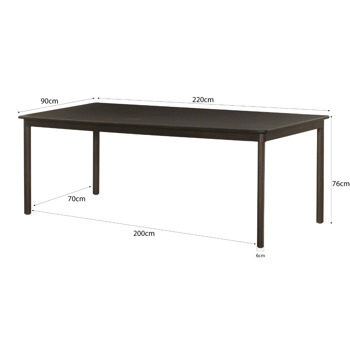 Tobago Espresso 220cm