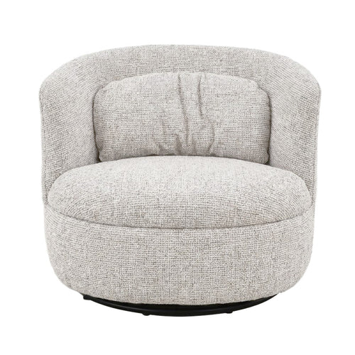 Draaifauteuil Britt, licht beige, structuurstof