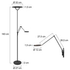 Vloerlamp Soleil 3258ZW Zwart