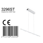 Hanglamp Bloc 3296ST Staal