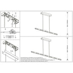 Hanglamp Bloc 3297ZW Zwart