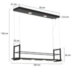Hanglamp Tør 3298ZW Zwart