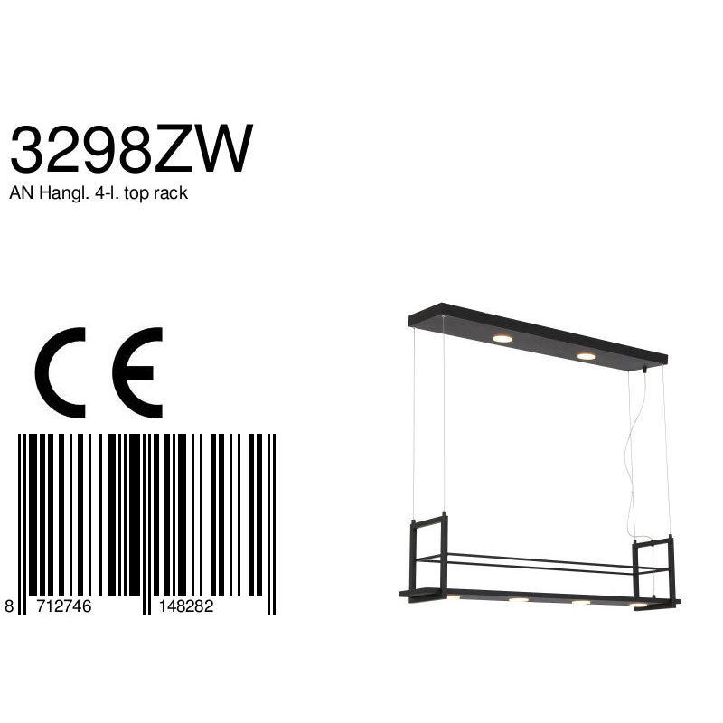 Hanglamp Tør 3298ZW Zwart