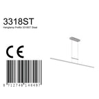 Hanglamp Profilo 3318ST Staal