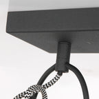 2 lichts zwart met gouden plafondspot Nove 3327ZW met E27 fitting