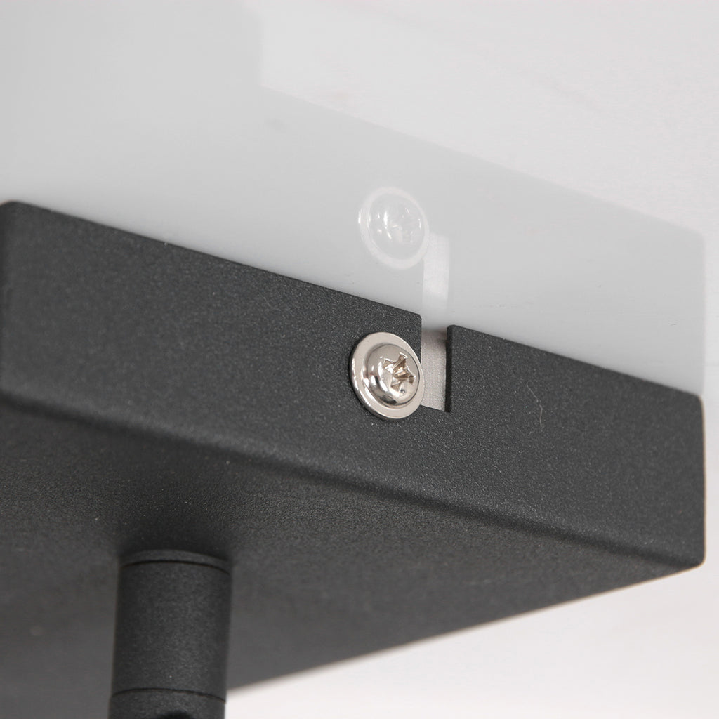 2 lichts zwart met gouden plafondspot Nove 3327ZW met E27 fitting