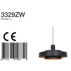 Hanglamp Flinter 3329ZW Zwart
