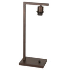 Tafellamp armatuur Stang 3332CA, cacao en elegant compact