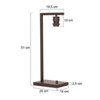 Tafellamp armatuur Stang 3332CA, cacao en elegant compact